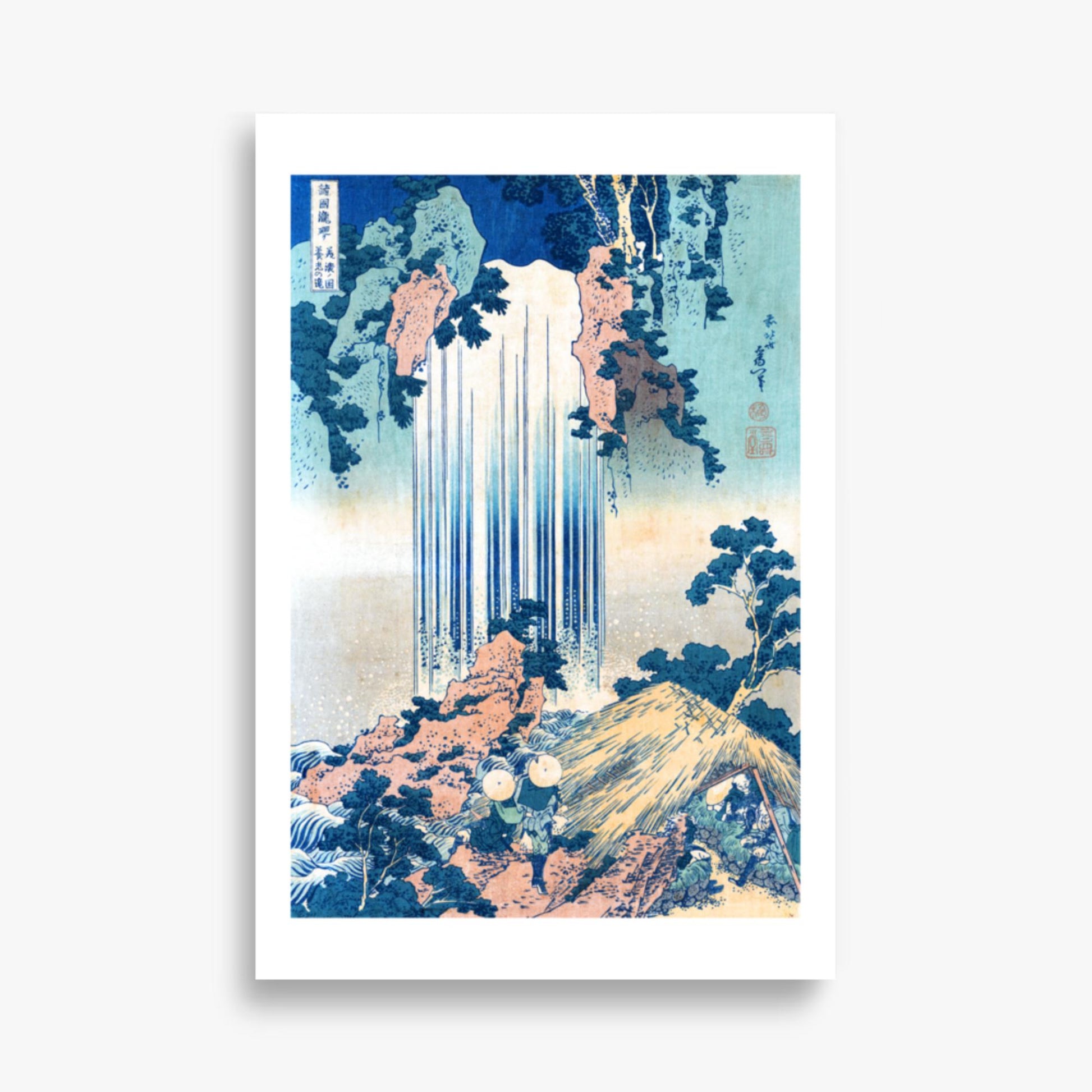 Katsushika Hokusai: Yoro Waterfall in Mino Province - 61x91 cm Poster