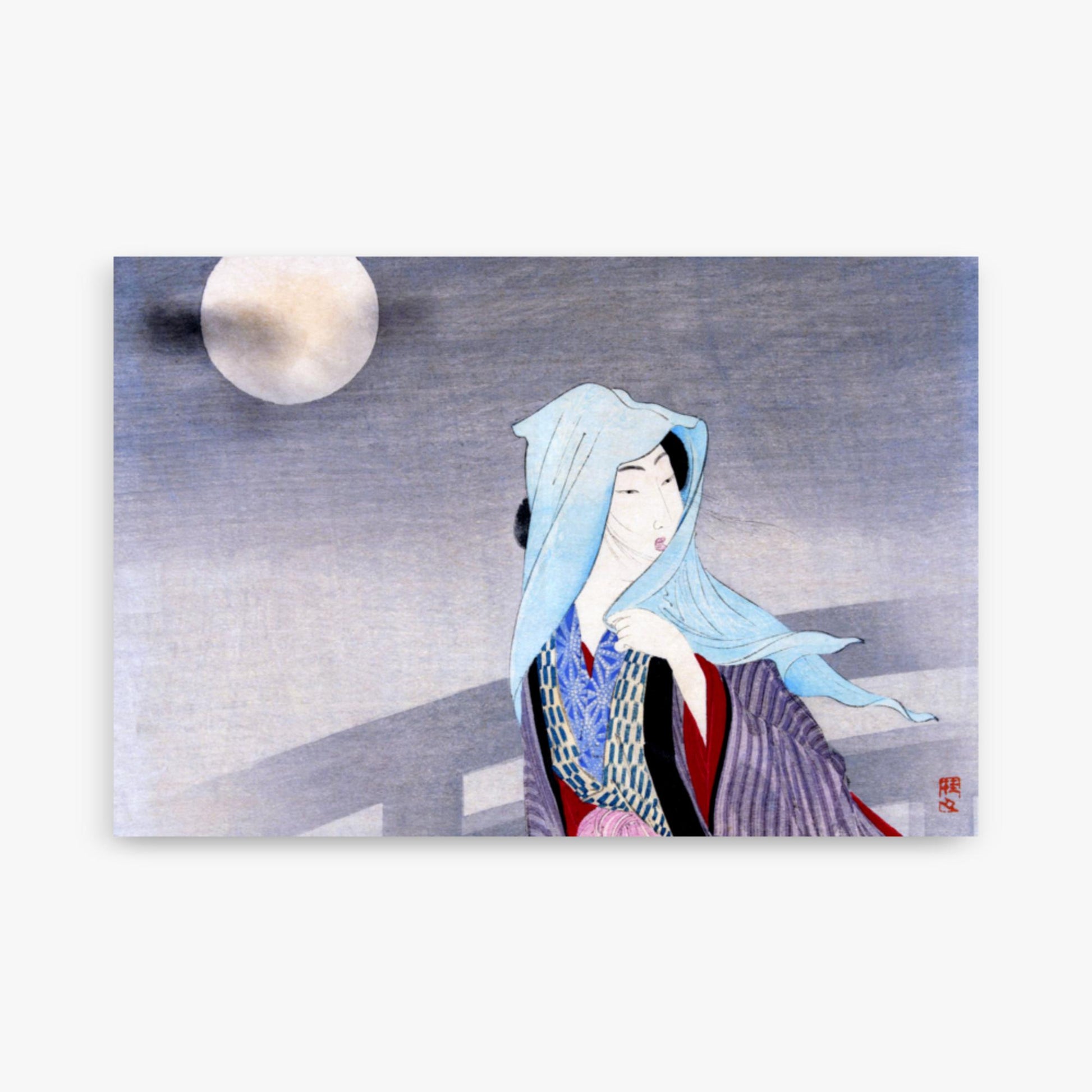 Takeuchi Keishu - Full Moon 61x91 cm Poster