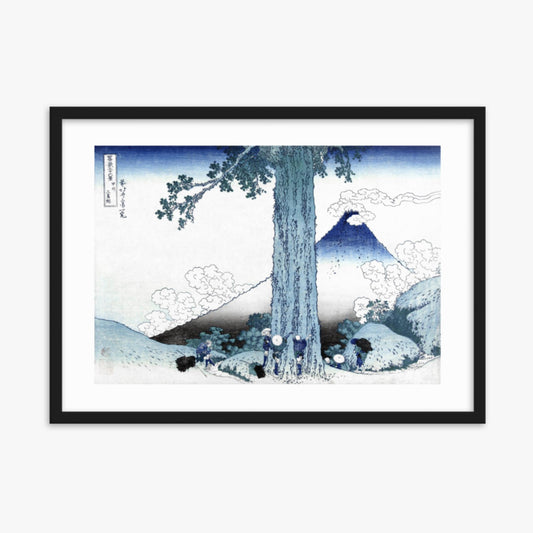 Katsushika Hokusai - Fuji from Mishima Pass in Kai Province 50x70 cm Poster With Black Frame