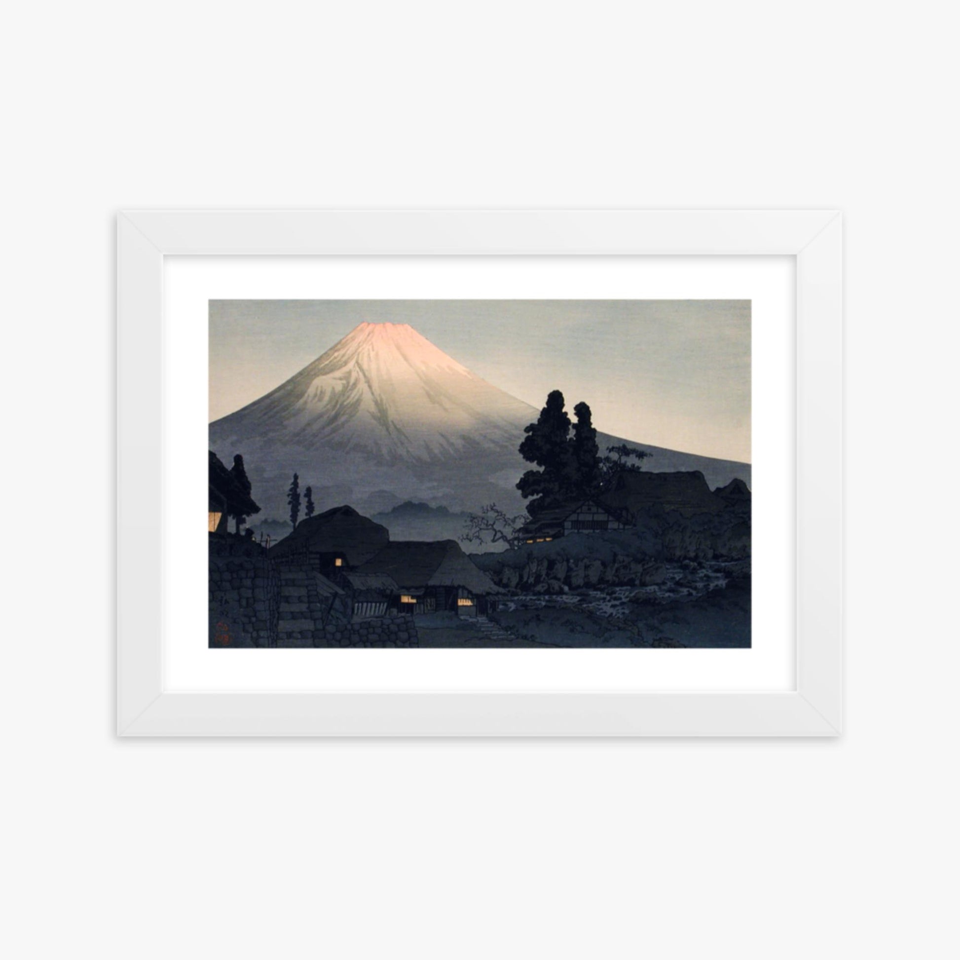 Takahashi Hiroaki (Shōtei) - Mount Fuji From Mizukubo 21x30 cm Poster With White Frame