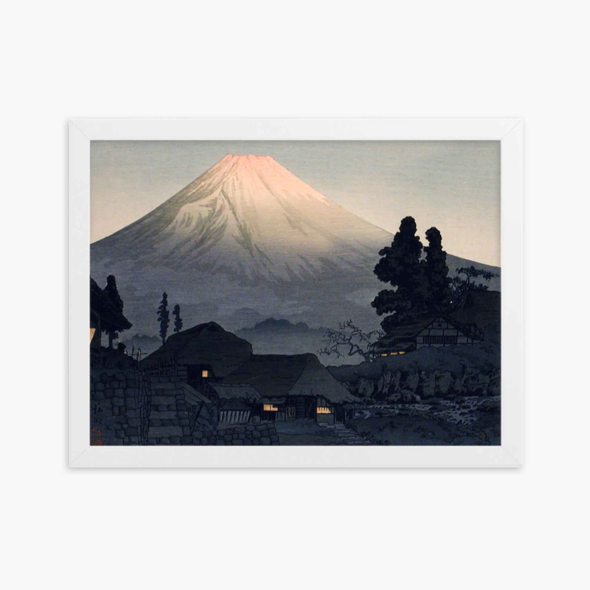 Takahashi Hiroaki (Shōtei) - Mount Fuji From Mizukubo 30x40 cm Poster With White Frame