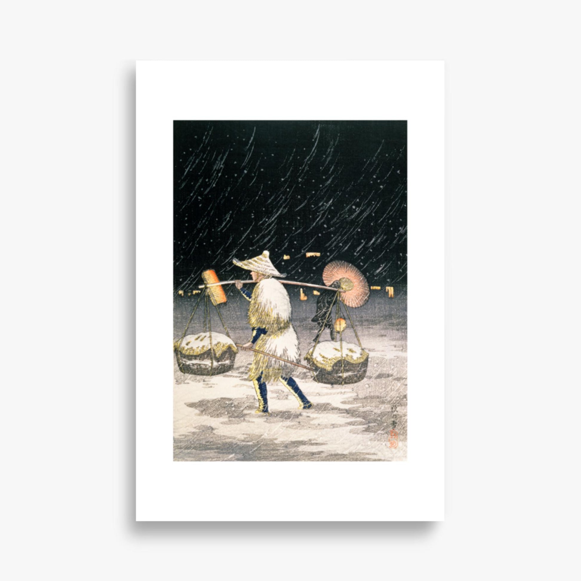 Takahashi Hiroaki: Night Snow - 61x91 cm Poster