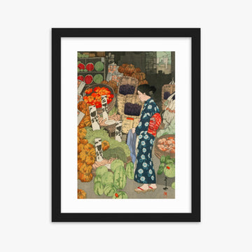 Hiroshi Yoshida: Honest Grocery - 30x40 cm Poster With Black Frame