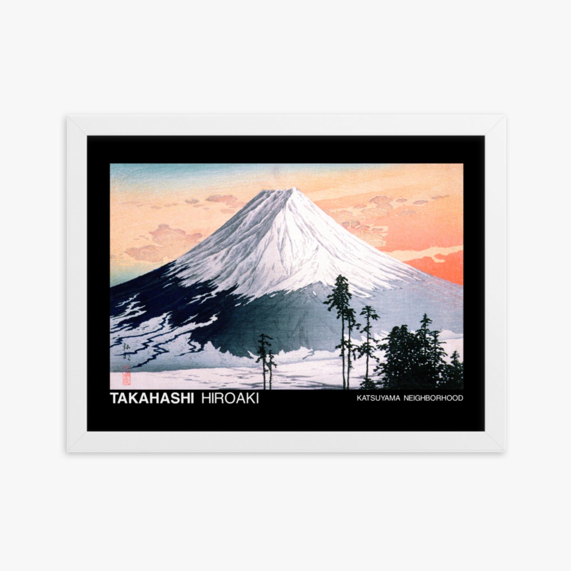 Hiroaki Takahashi - Katsuyama Neighborhood - Decoration 30x40 cm Poster With White Frame