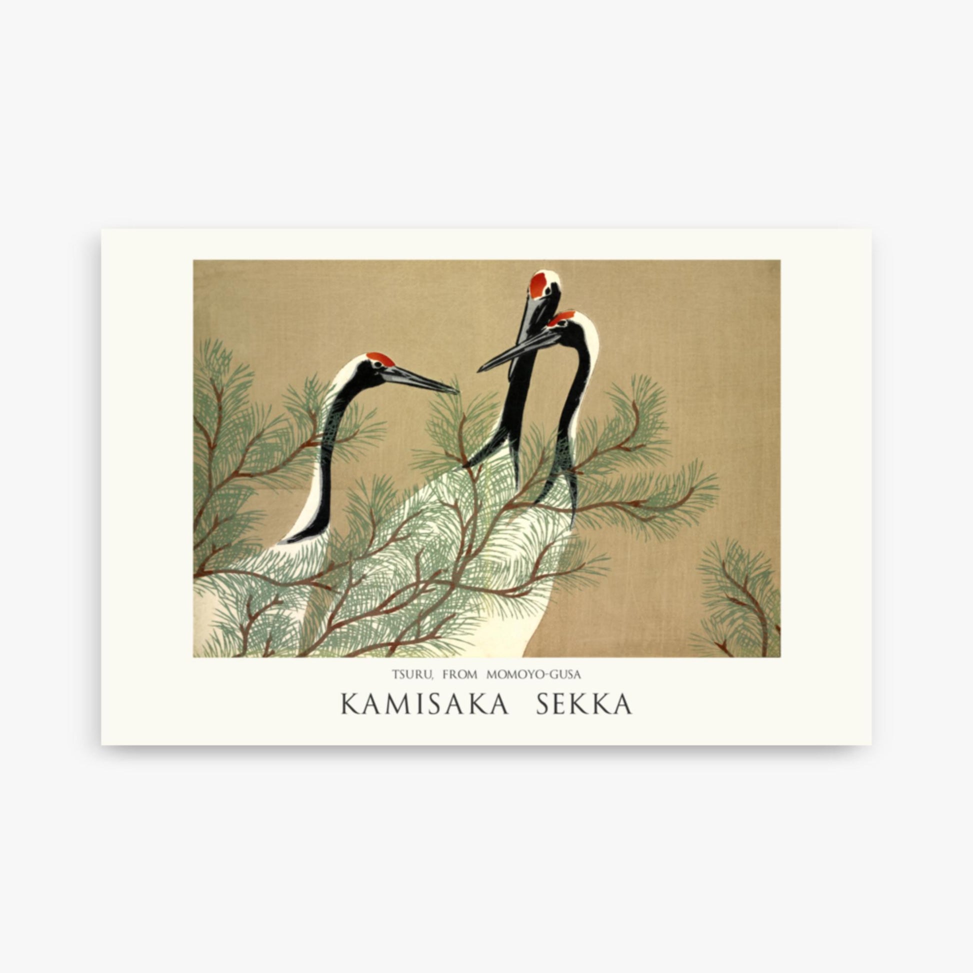 Kamisaka Sekka: Tsuru, from Momoyo-gusa - Japandi - 61x91 cm Poster