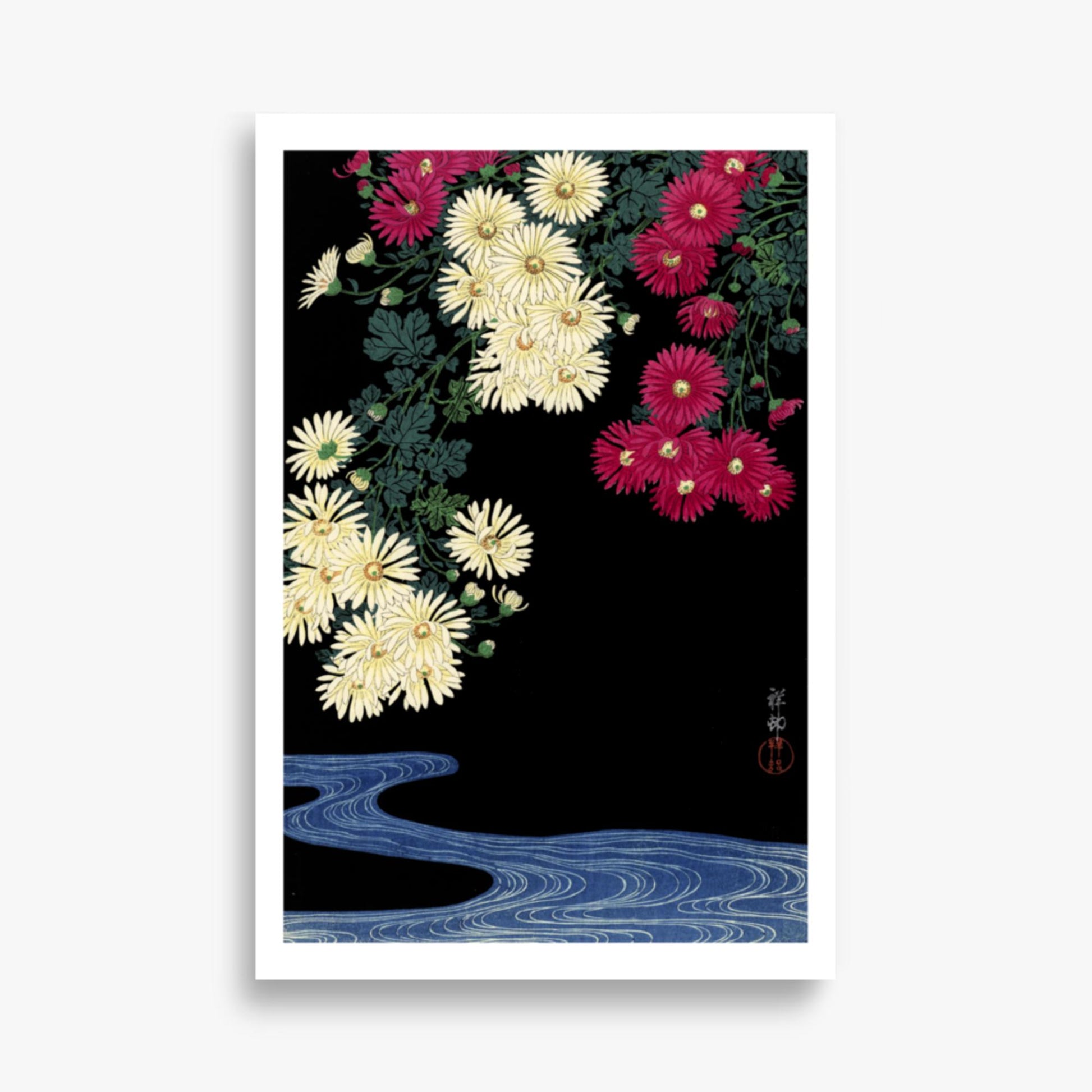 Ohara Koson - Chrysanthemums 61x91 cm Poster