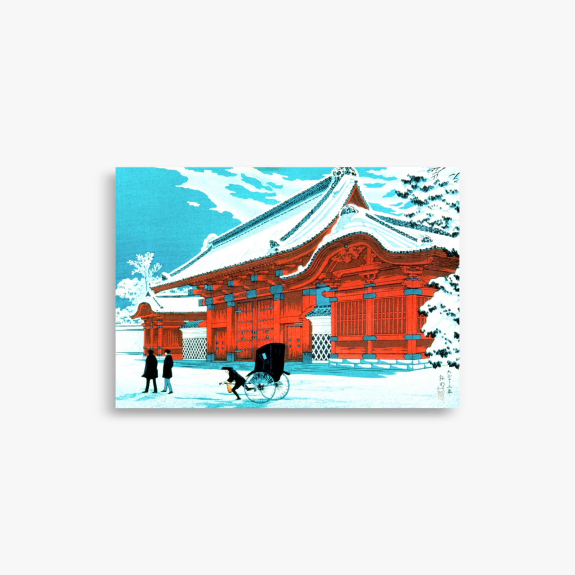 Takahashi Hiroaki (Shōtei) - The Red Gate of Hongo in Snow 21x30 cm Poster