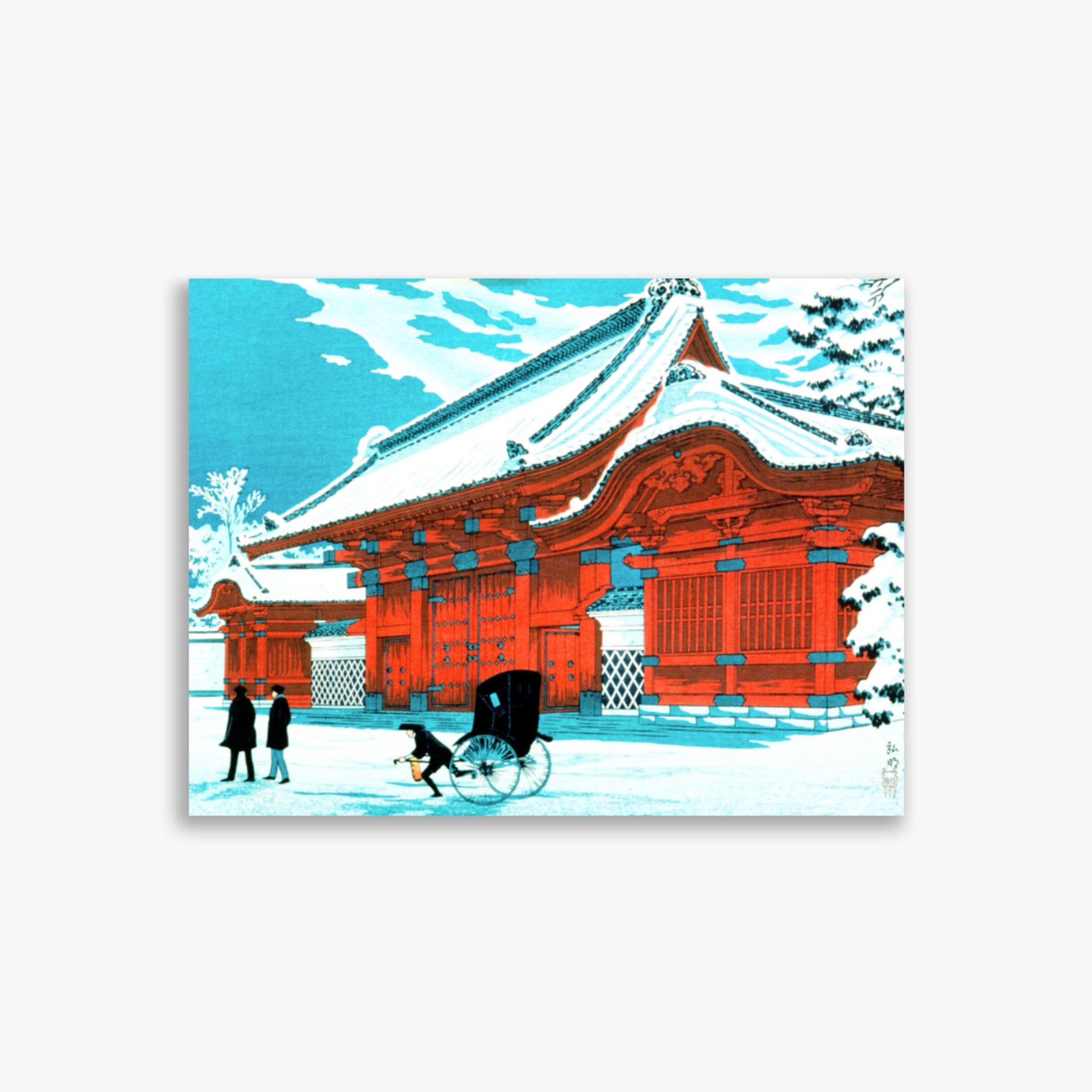 Takahashi Hiroaki (Shōtei) - The Red Gate of Hongo in Snow 30x40 cm Poster