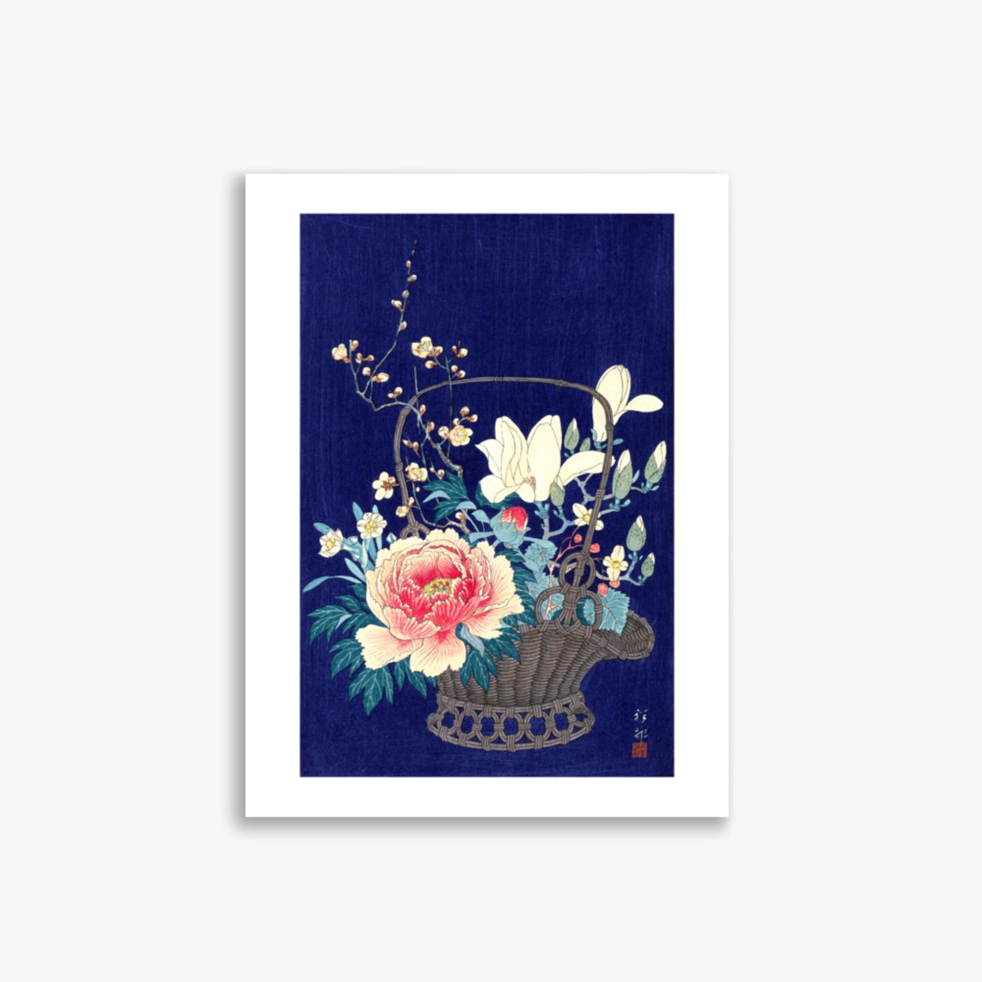 Ohara Koson - Bamboo Flower Basket 30x40 cm Poster