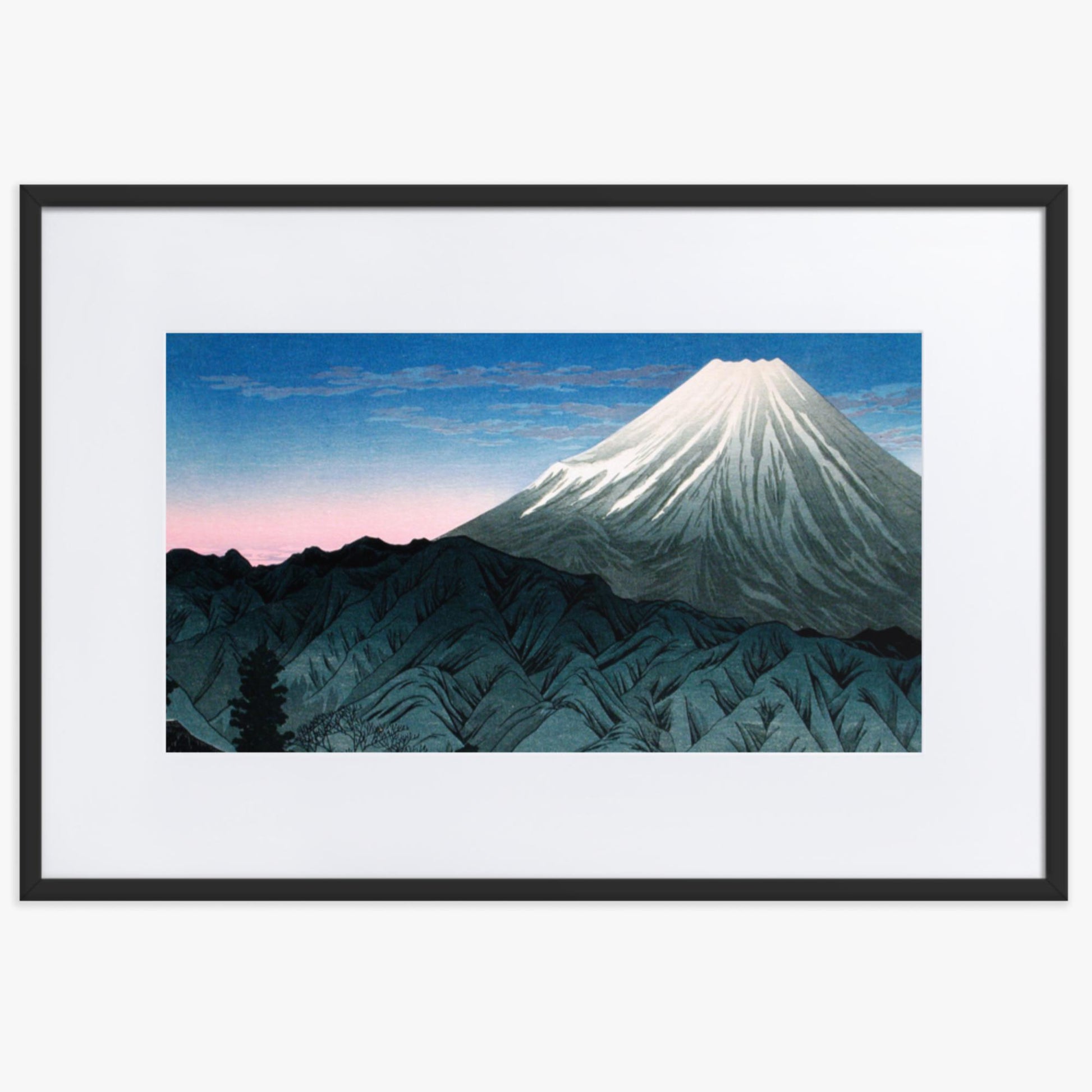 Takahashi Hiroaki (Shōtei) - Mount Fuji From Hakone 61x91 cm Poster With Black Frame