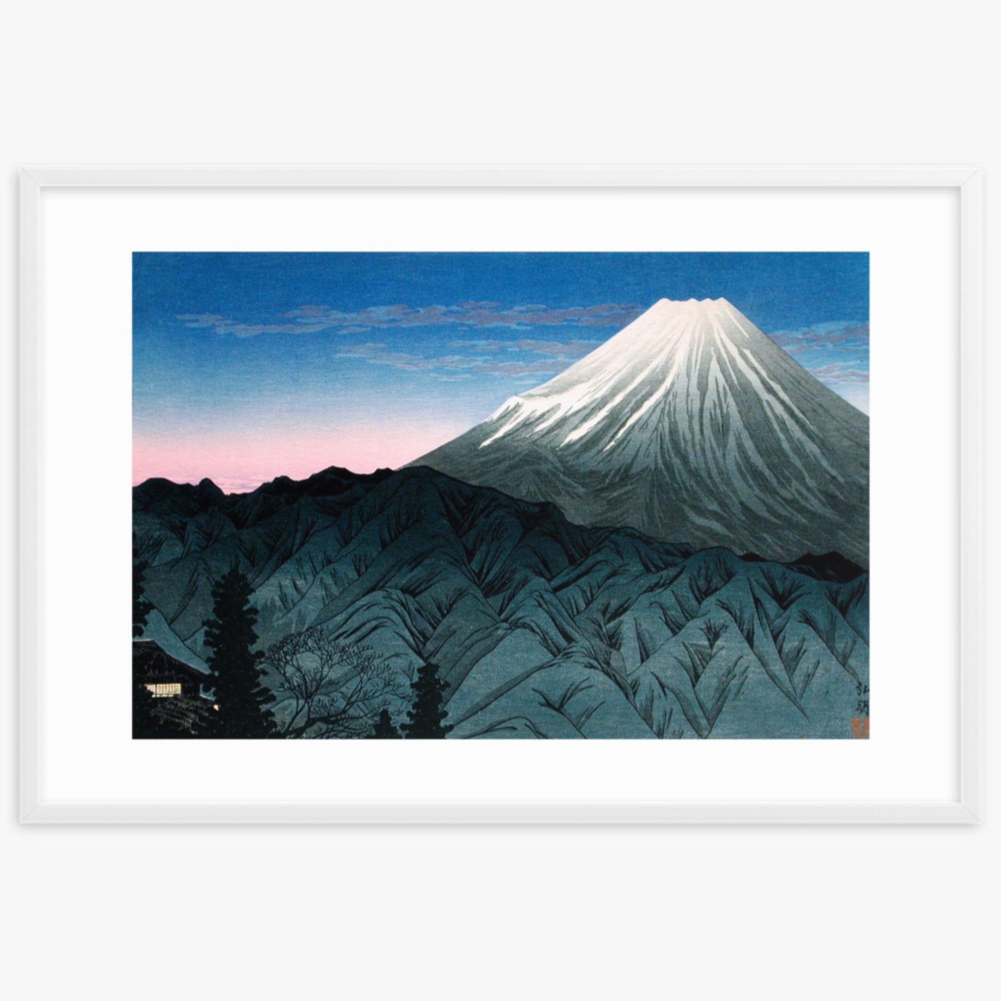 Takahashi Hiroaki (Shōtei) - Mount Fuji From Hakone 61x91 cm Poster With White Frame