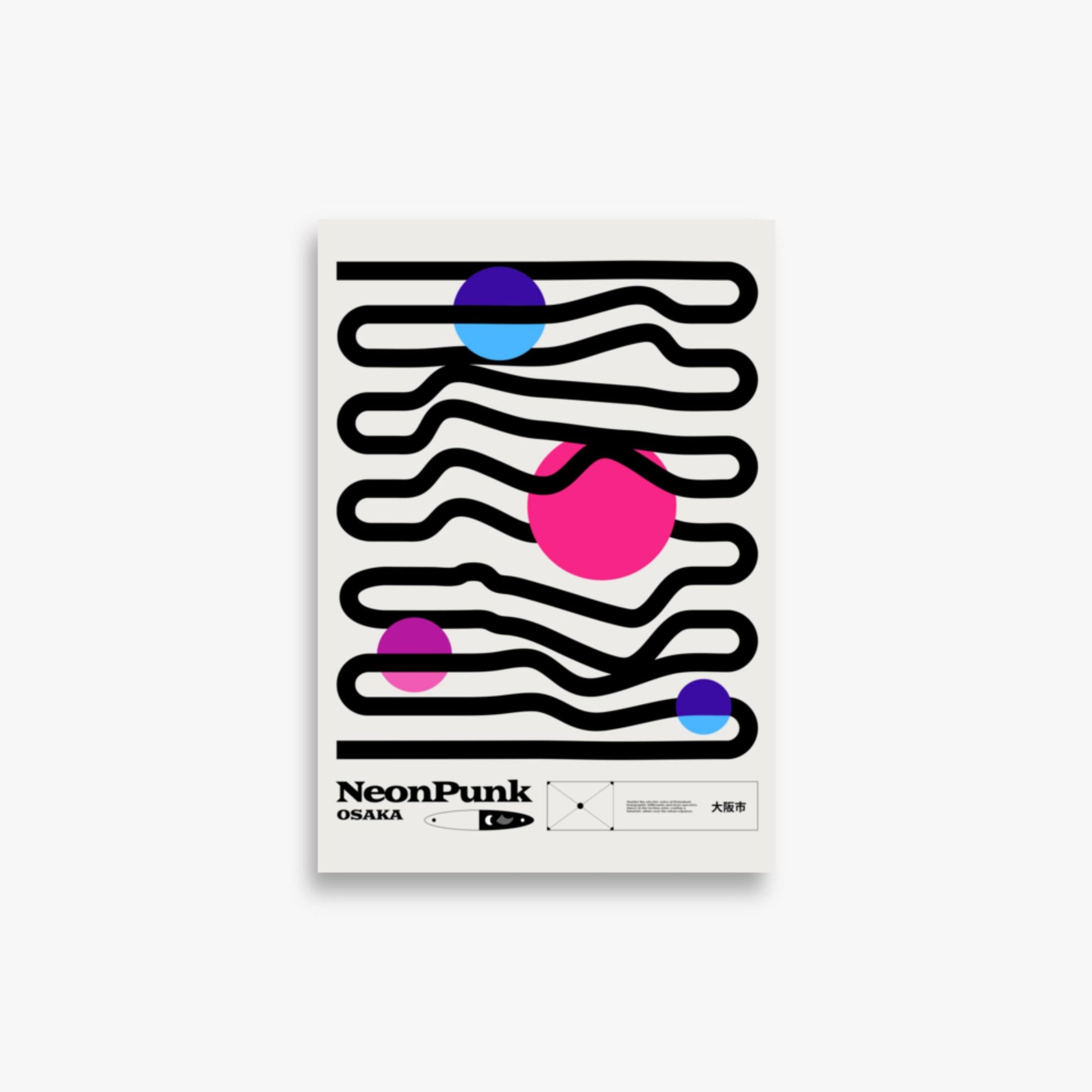 Modern illustration: Zig-Zags 21x30 cm Poster