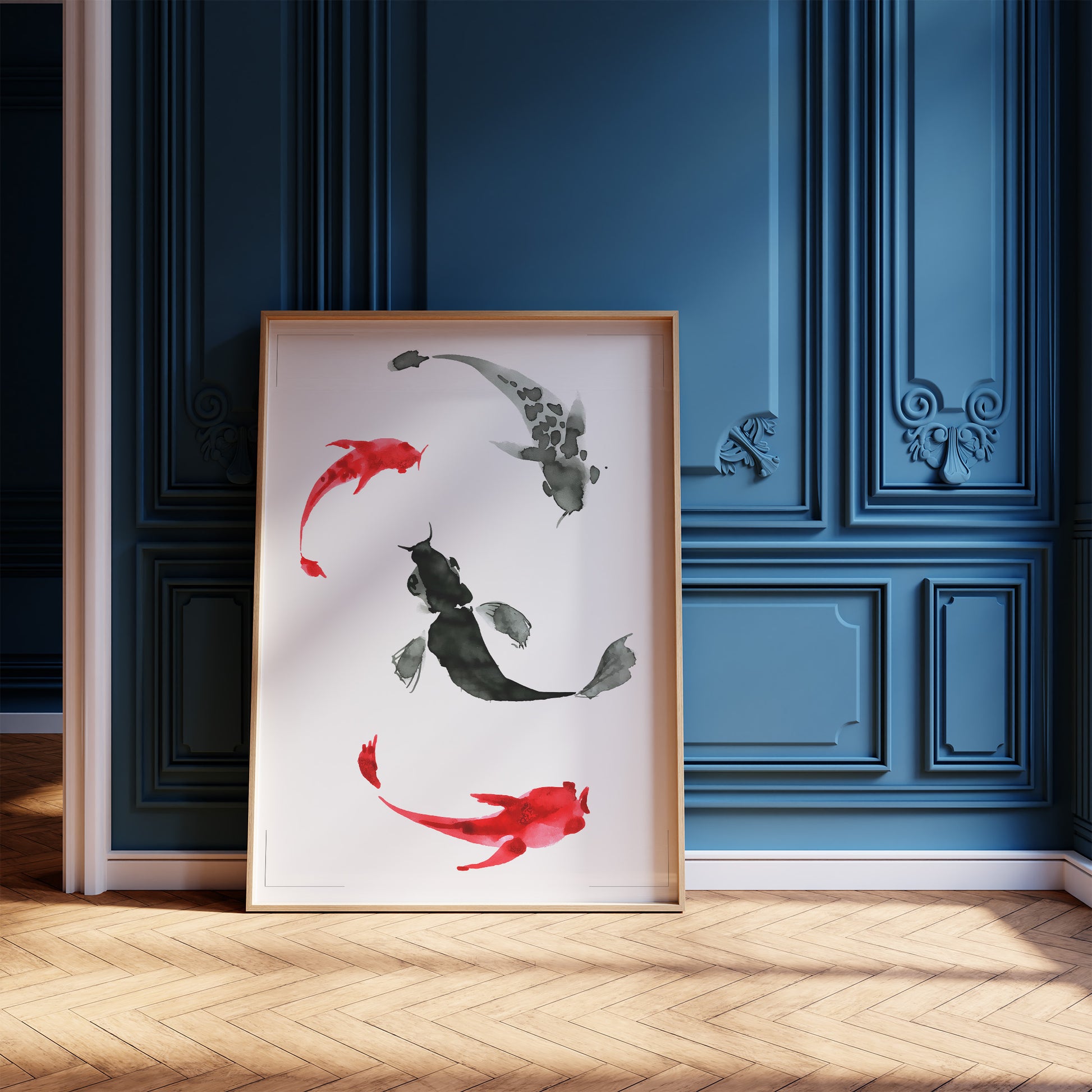 Interior Design Concept: Koi Circling