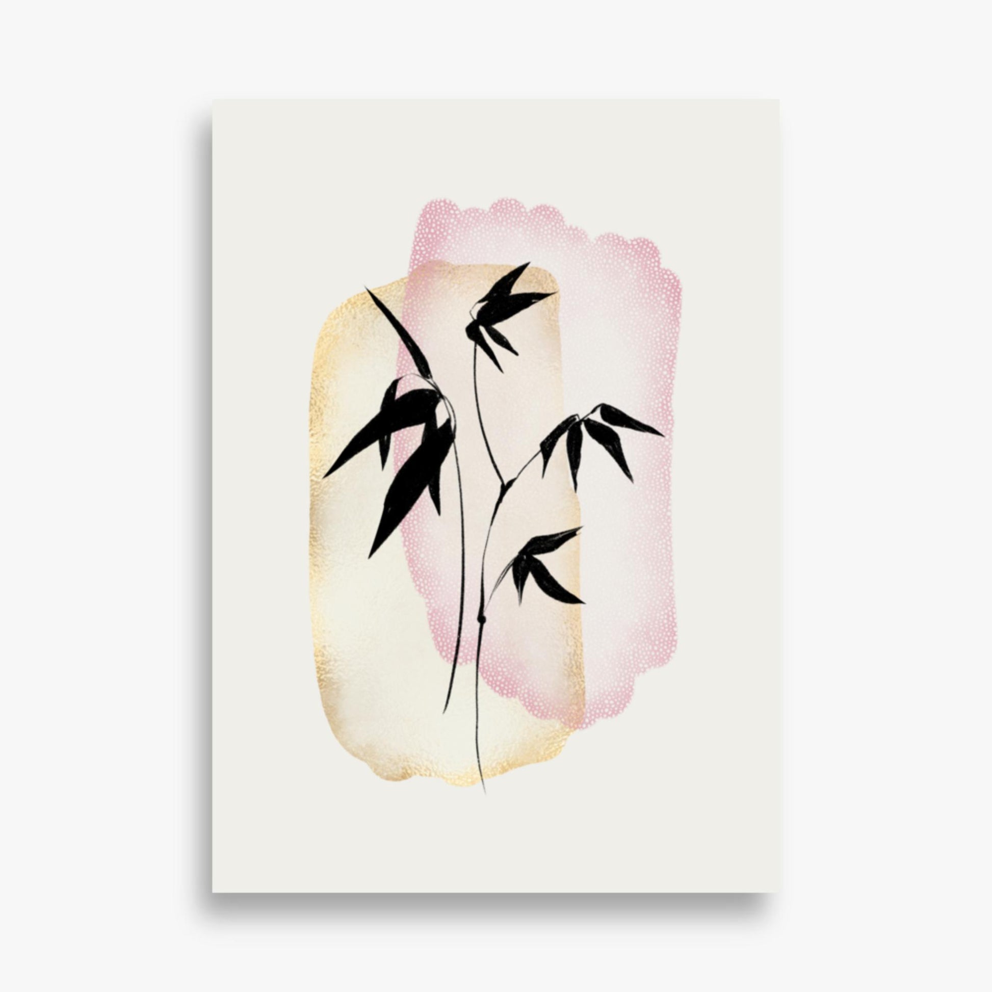 Modern illustration: Orange and Pink 50x70 cm Poster