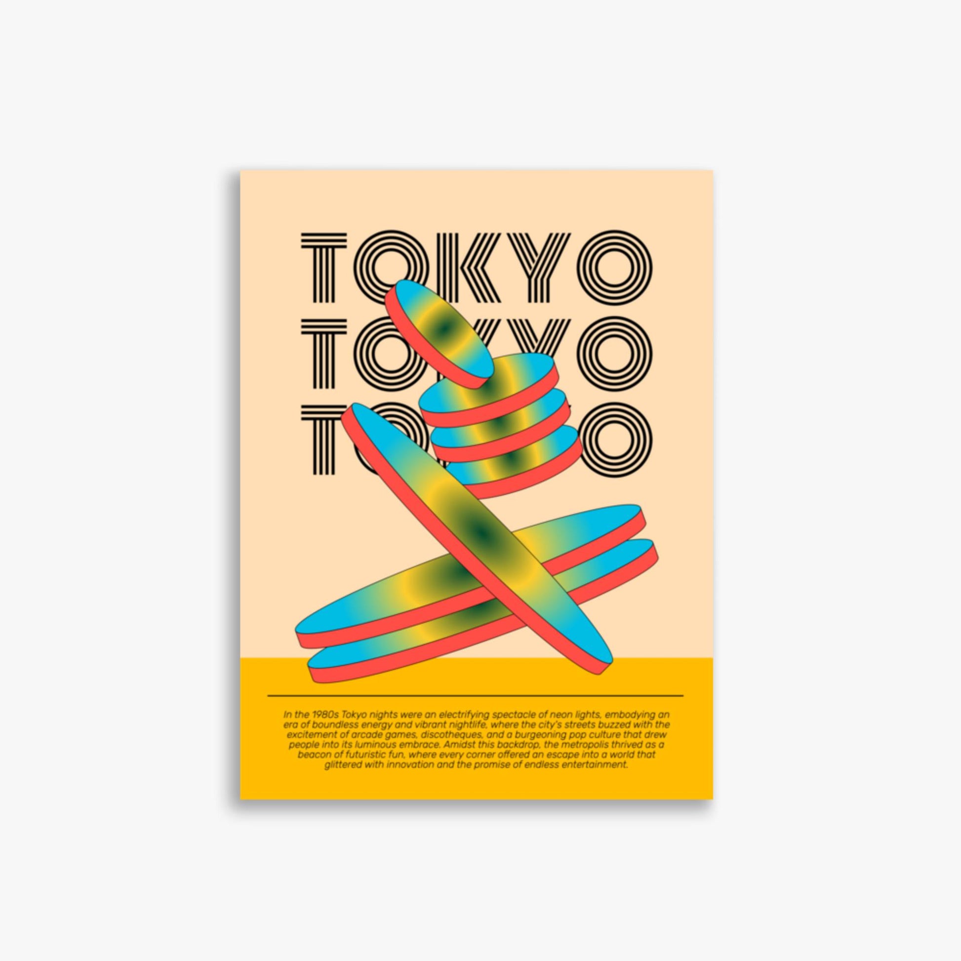 Modern illustration: Tokyo Neon 30x40 cm Poster