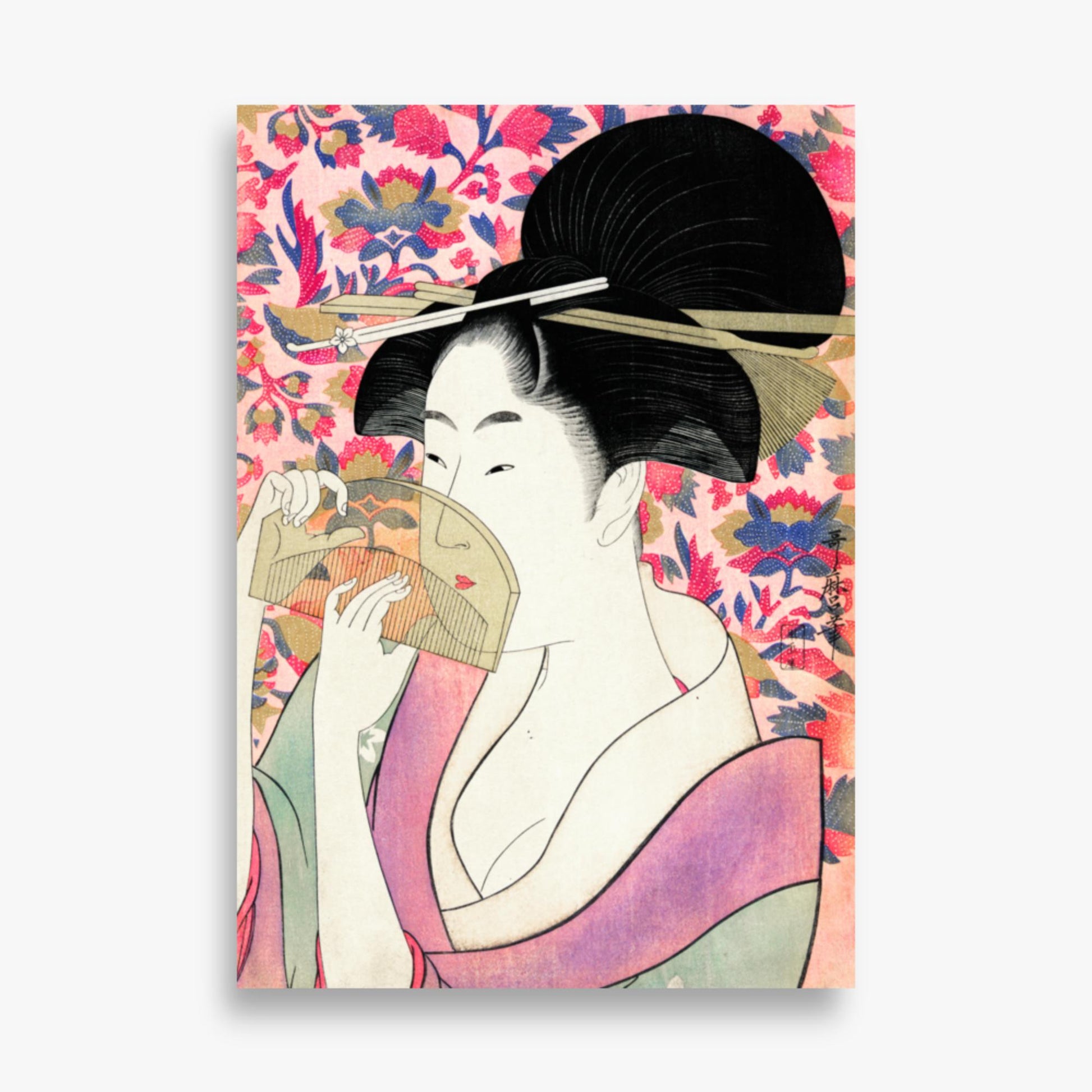 Utamaro Kitagawa - Kushi  70x100 cm Poster