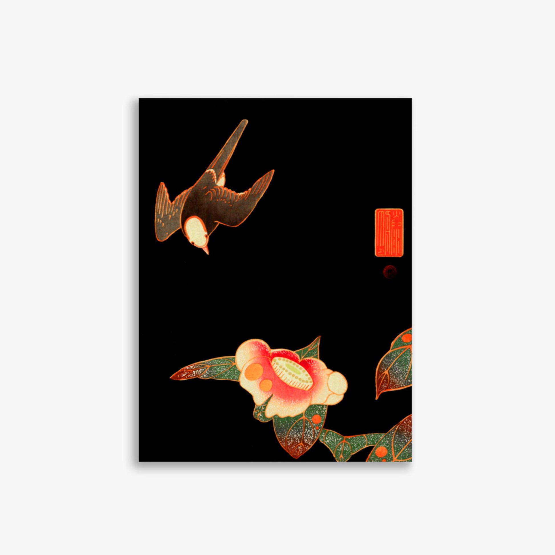 Ito Jakuchu - Swallow and Camellia 30x40 cm Poster