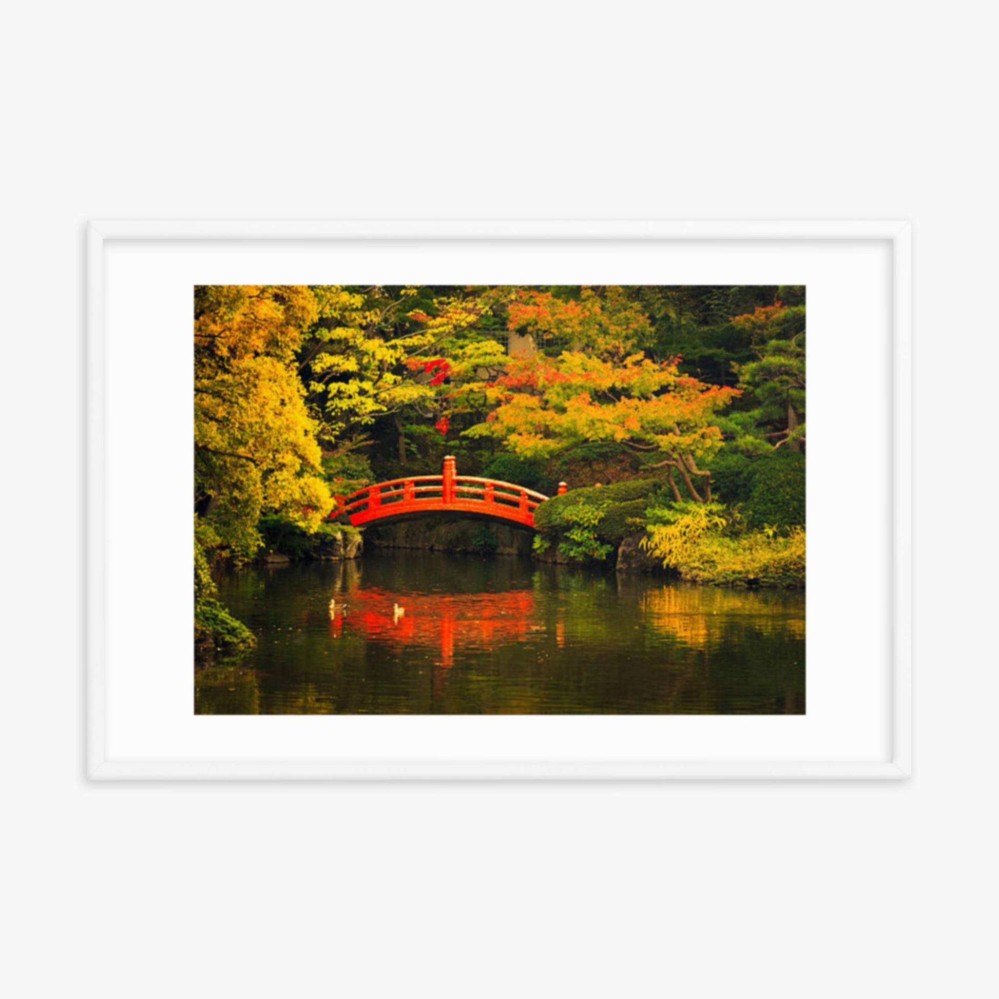 Public Park in Tokyo 24x36 in Poster With White Frame